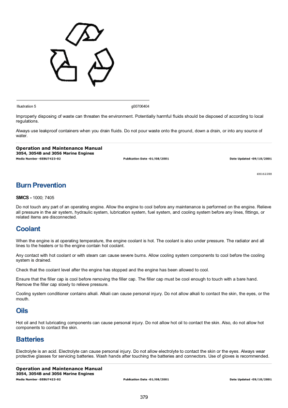 Caterpillar CAT 3056 Marine Engine Service Repair Manual (CKS00001 and up)