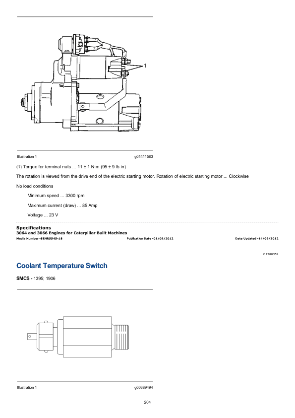 Caterpillar CAT 3064 Engine Machine Service Repair Manual (6LK00001 and up)