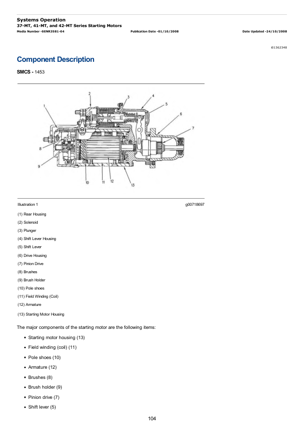 Caterpillar CAT 3126B Reman Engine Service Repair Manual (BES00001 and up) Workshop Guide