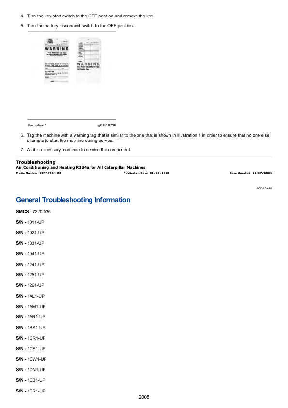 Caterpillar CAT 320D Log Loader Service Repair Manual (GKS00001 and up)