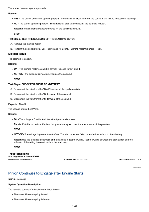 Caterpillar CAT 3406E Truck Engine Service Repair Manual (6TS00001 and up)