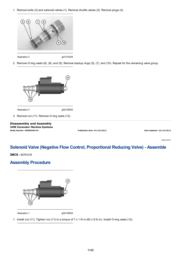 Caterpillar CAT 349E Hydraulic Excavator Service Repair Manual (S3P00001 and up)