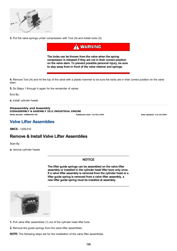 Caterpillar CAT 3512 Engine Service Repair Manual (1LM00001 and up)