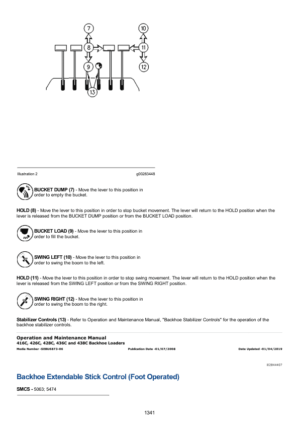 Caterpillar CAT 416C Backhoe Loader Service Repair Manual (1WR08116 till 10736)