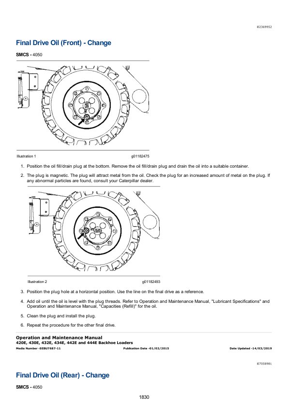 Caterpillar CAT 420E Backhoe Loader Service Repair Manual (KMW00001 and up)