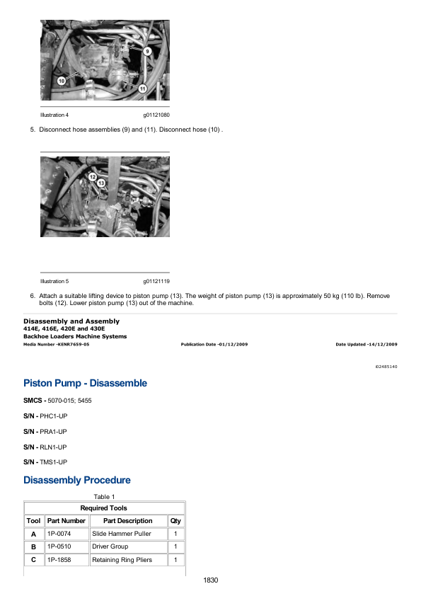 Caterpillar CAT 420E Backhoe Loader Service Repair Manual (PHC00001 and up)