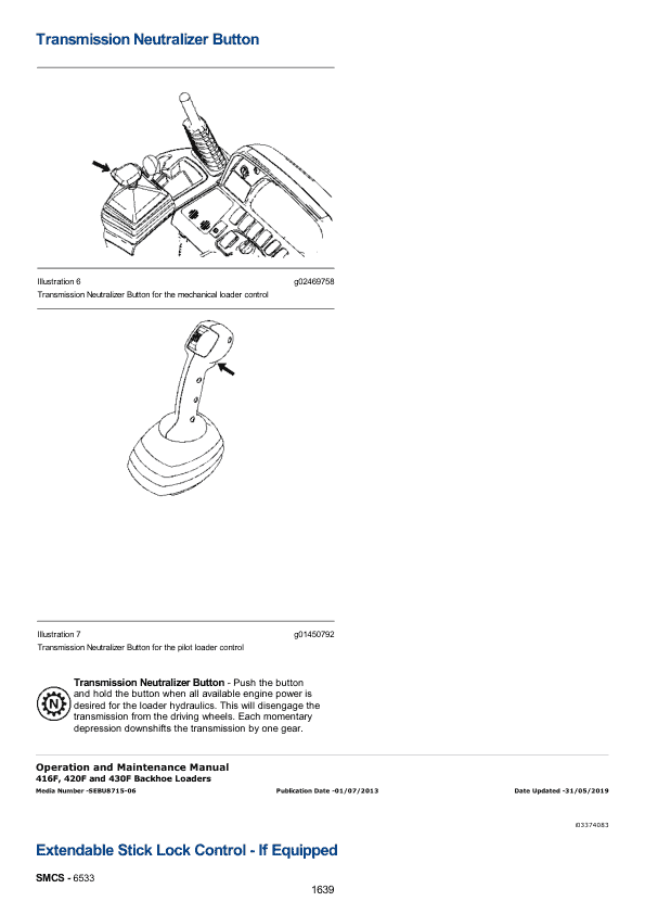 Caterpillar CAT 430F Backhoe Loader Service Repair Manual (RGS00001 and up)