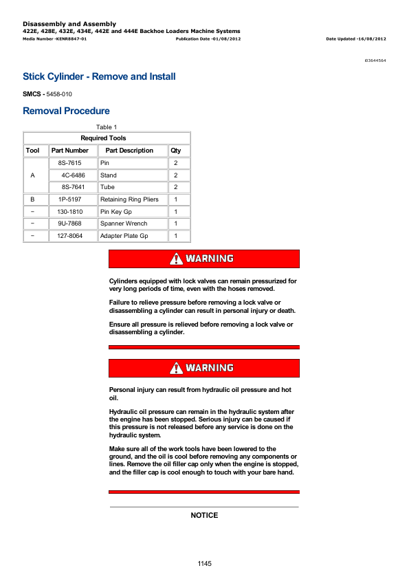 Caterpillar CAT 432E Backhoe Loader Service Repair Manual (JBA00001 and up)