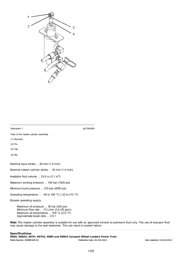 Caterpillar CAT 906H Compact Wheel Loader Service Repair Manual (SDH00001 and up)
