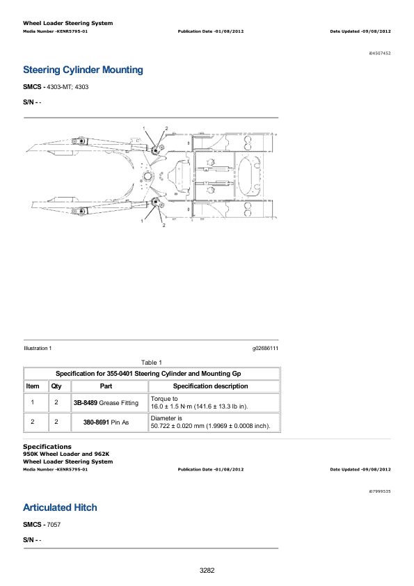 Caterpillar CAT 950K Wheel Loader Service Repair Manual (R4A00001 and up)
