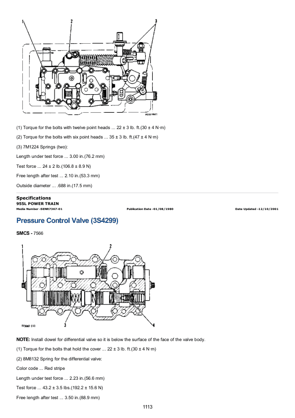 Caterpillar CAT 955K Track Loader Service Repair Manual (71J04558 UP)