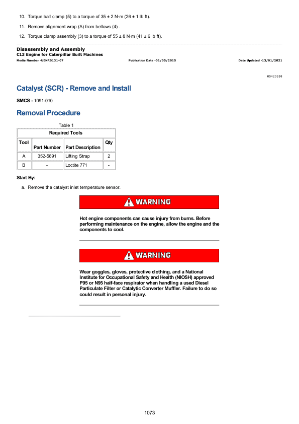 Caterpillar CAT 982M Wheel Loader Service Repair Manual (K1Y00001 and up)