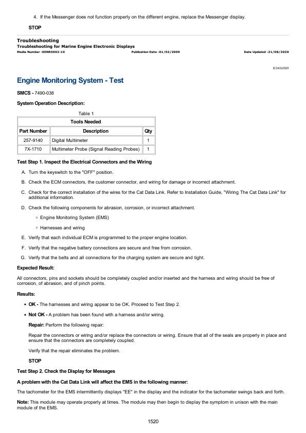 Caterpillar CAT C12 Marine Engine Service Repair Manual (C1Z00001 and up) Workshop Guide