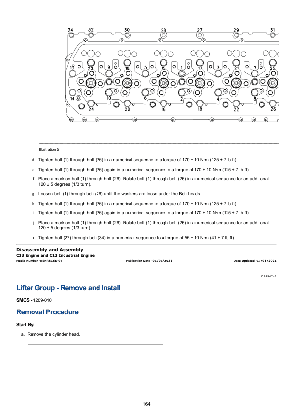 Caterpillar CAT C13 Engine Service Repair Manual (KWJ00001 and up)