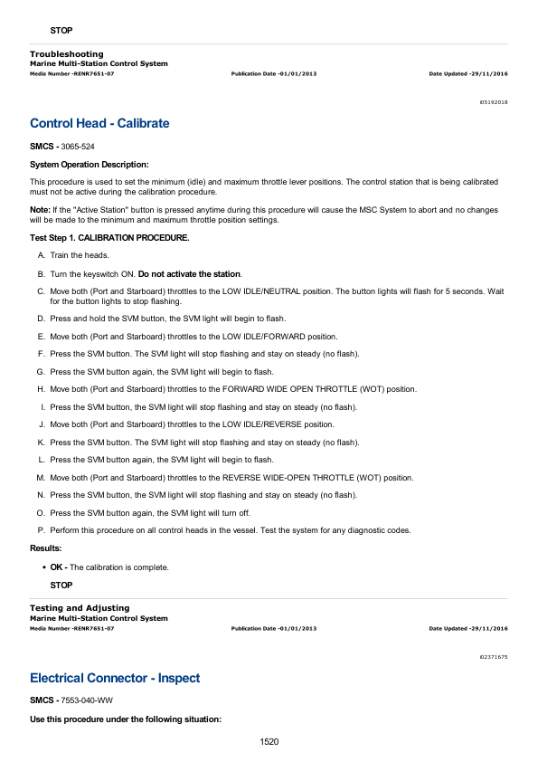 Caterpillar CAT C18 Marine Engine Service Repair Manual (CKH00001 and up) Workshop Guide