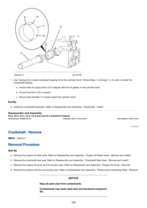 Caterpillar CAT C2.2 Industrial Engine Service Repair Manual (C8Y00001 and up) Workshop Guide