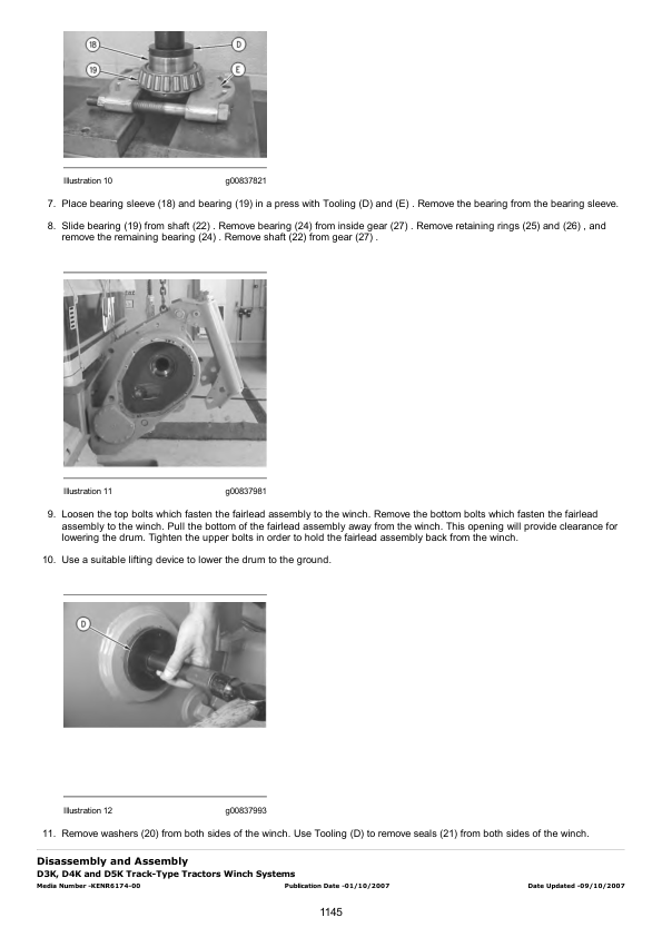 Caterpillar CAT D5K LGP Track-Type Tractor Service Repair Manual (JLF00001 and up)