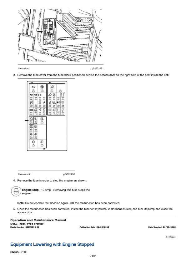 Caterpillar CAT D6K2 LGP Track Type Tractor Service Repair Manual (RST00001 and up)