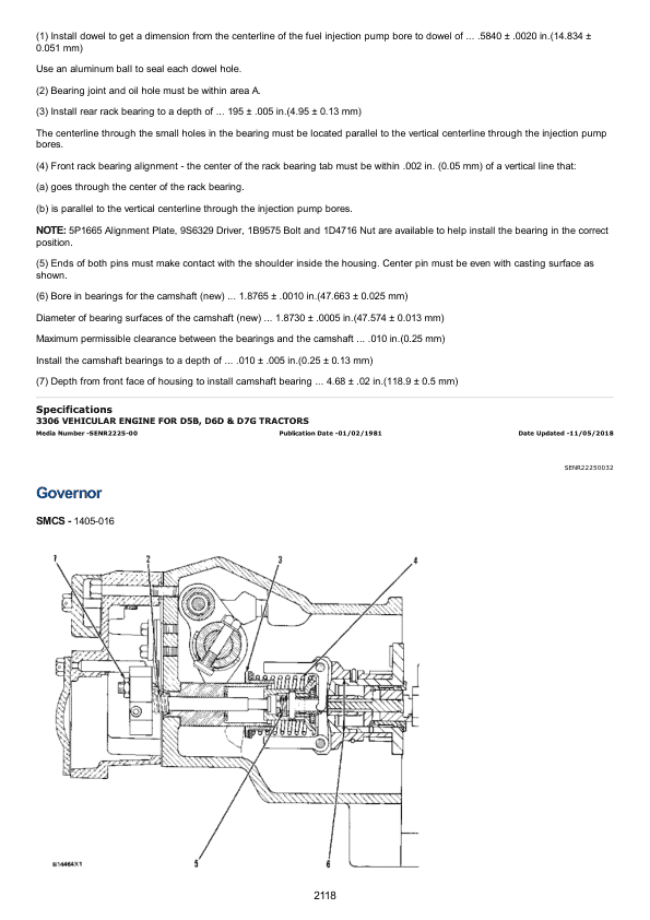 Caterpillar CAT D7G Track Type Tractor Service Repair Manual (64V01107 and up)