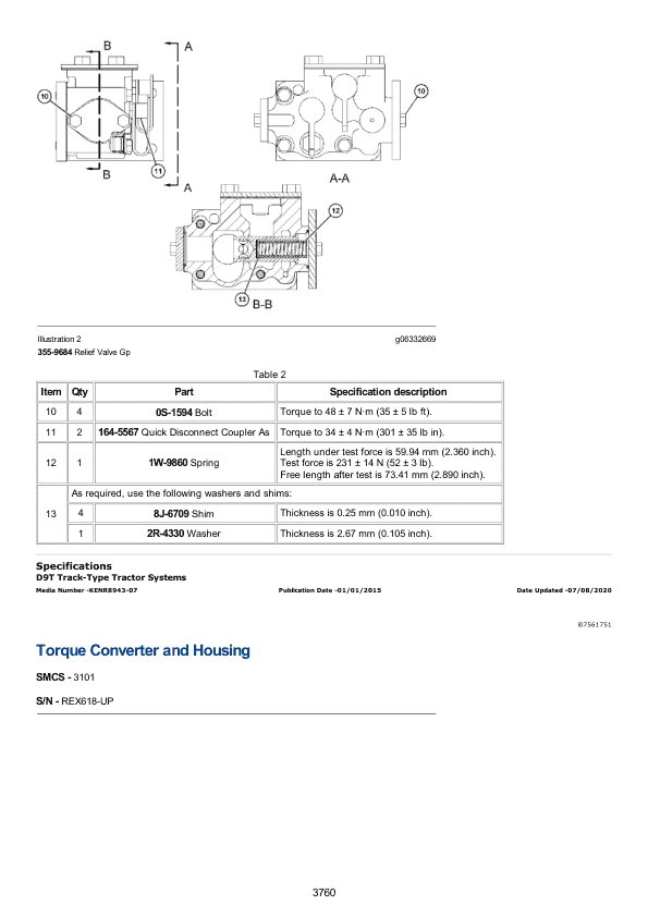 Caterpillar CAT D9T Track Type Tractor Service Repair Manual (REX00001 and up)