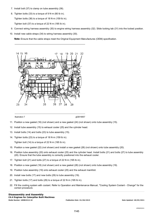 Caterpillar CAT M316F Wheeled Excavator Service Repair Manual (F6N00001 and up)