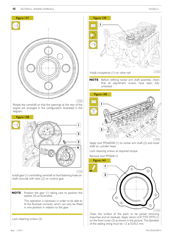 Cursor F2CFE613 and F3BFE613 Tier 4i C Series (C87 & C13 ENT) Engine Repair Manual Workshop Guide