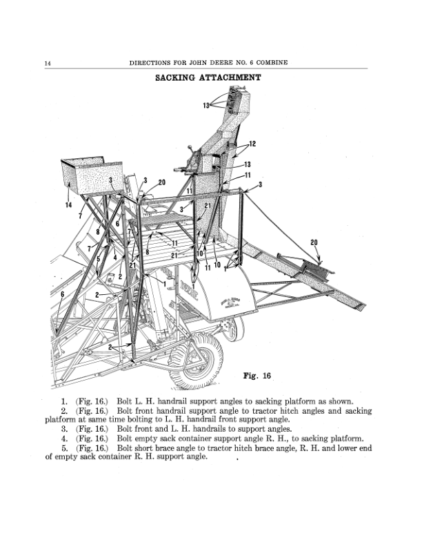 John Deere No. 6 Combine Operator’s Manual (DIR194) Workshop Guide