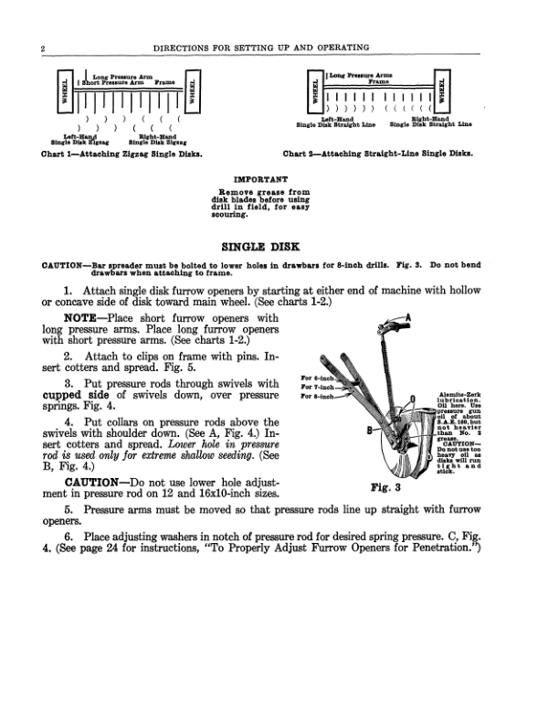 John Deere Van Brunt Double-Run Feed Steel Box Grain Drills – Model SS Operator’s Manual (DIR76) Workshop Guide