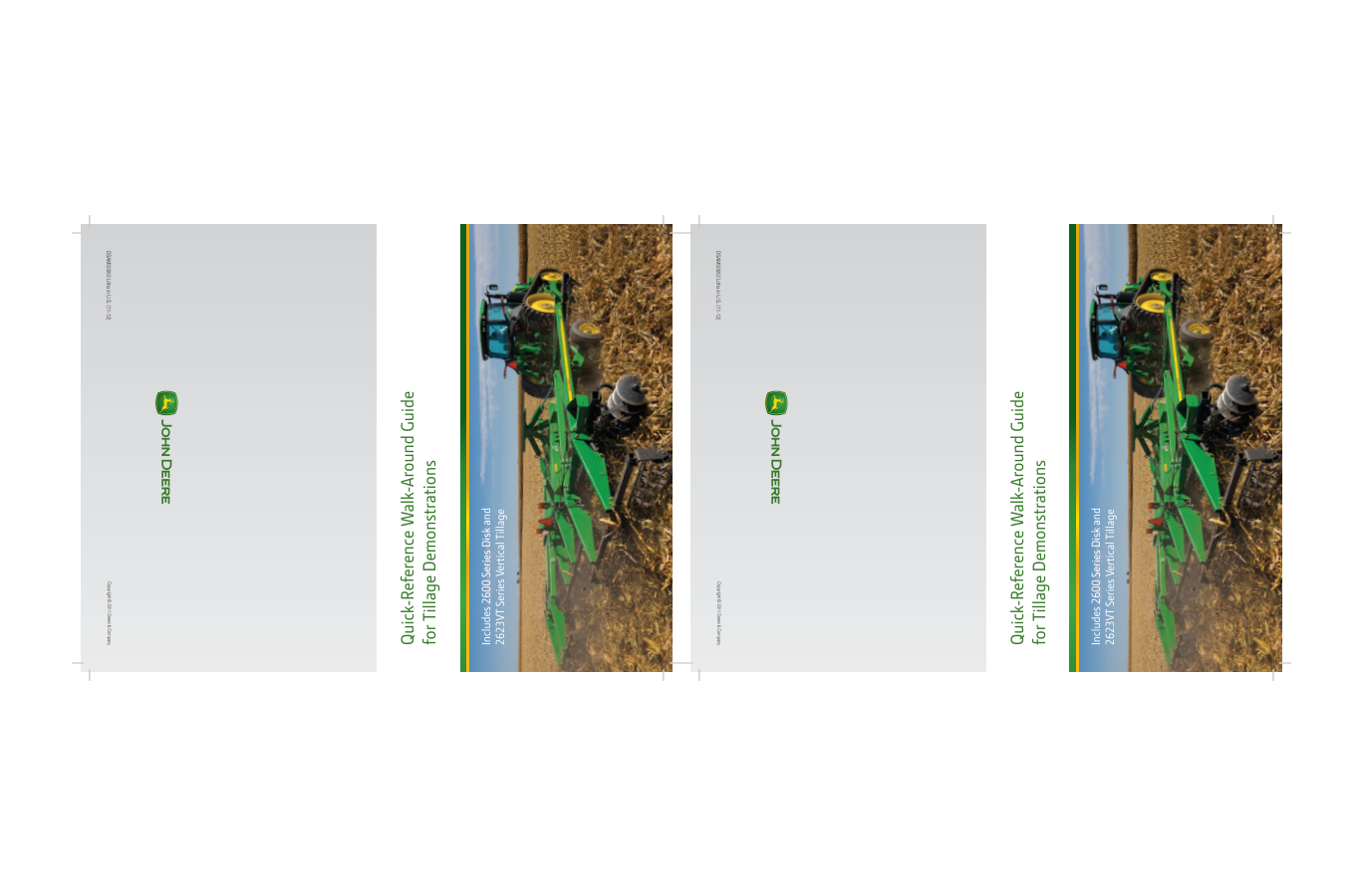 John Deere Quick-Reference Walk-Around Guide for Tillage Demonstrations Operator’s Manual (DSAM50953) Workshop Guide