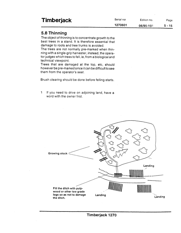 John Deere 1270 Wheeled Harvesters Operator’s Manuals (F026835) Workshop Guide