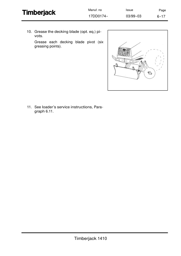 John Deere 1410 Forwarders Operator’s Manuals (F057887) Workshop Guide