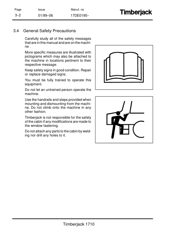 John Deere 1710 Forwarders Operator’s Manuals (F057893) Workshop Guide