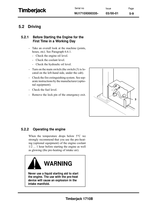 John Deere 1710B Forwarders Operator’s Manuals (F059859) Workshop Guide