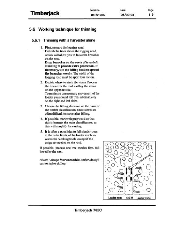 John Deere 762C Harvesting Heads Operator’s Manuals (F060098) Workshop Guide