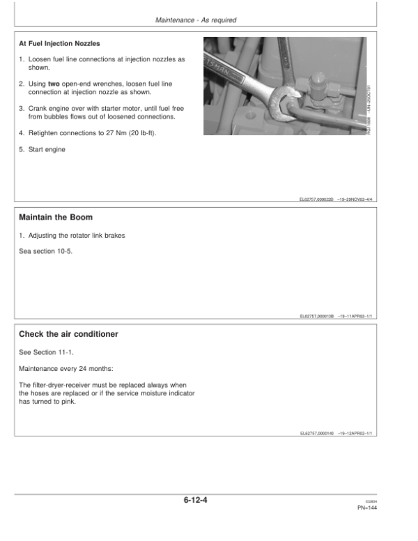 John Deere 810D Forwarders Operator’s Manuals (F066519) Workshop Guide