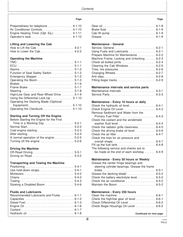 John Deere 810D Forwarders Operator’s Manuals (F067093) Workshop Guide