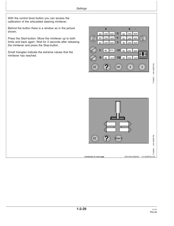 John Deere TMC Measuring And Control Systems Operator’s Manuals (F069434) Workshop Guide