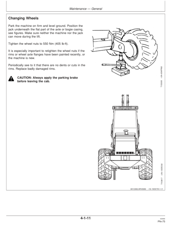 John Deere 1270D Wheeled Harvesters Operator’s Manuals (F070259) Workshop Guide