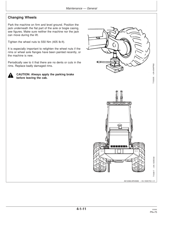 John Deere 1270D Wheeled Harvesters Operator’s Manuals (F070259) Workshop Guide