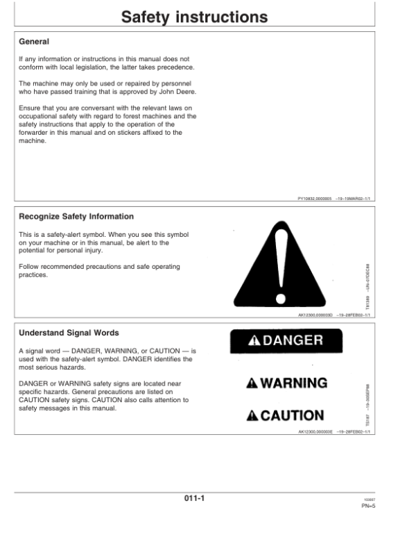 John Deere TIMBERMATIC 700, TIMBERMATIC 900 Measuring And Control Systems Operator’s Manuals (F071154) Workshop Guide
