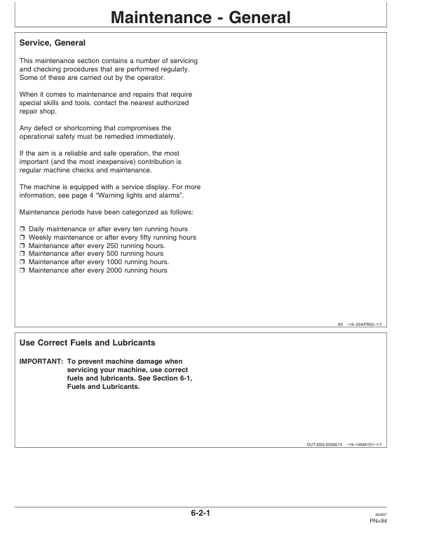 John Deere 1010D Forwarders Operator’s Manuals (F071533) Workshop Guide