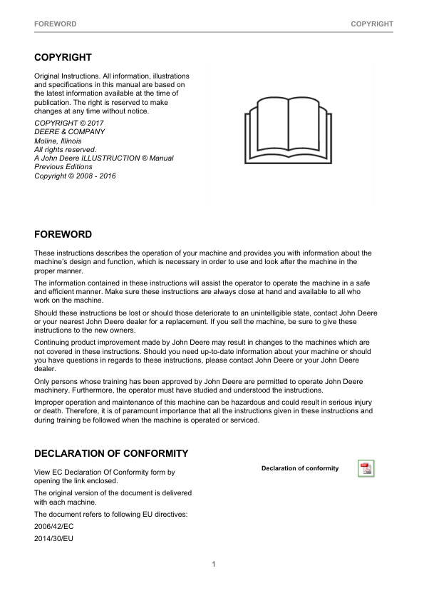 John Deere 810E T3 Forwarders Operator’s Manuals (F075007) Workshop Guide