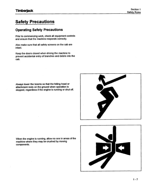 John Deere 735 Shovel Logger Operator’s Manuals (F276844) Workshop Guide