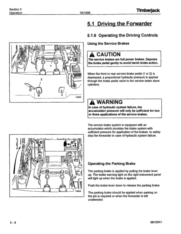 John Deere 610 Forwarders Operator’s Manuals (F282852) Workshop Guide