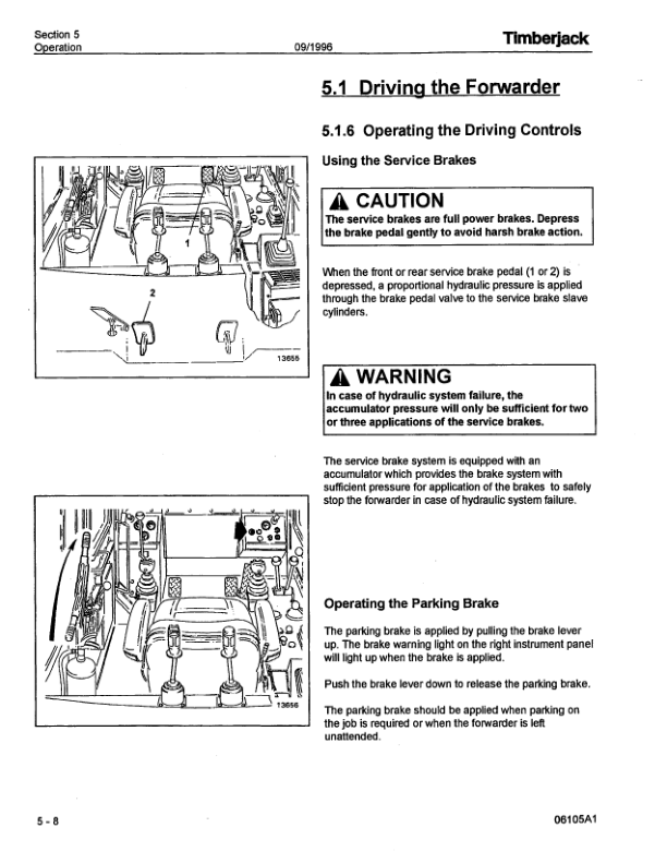 John Deere 610 Forwarders Operator’s Manuals (F282852) Workshop Guide
