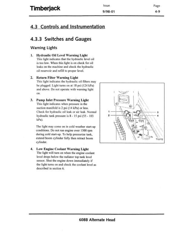 John Deere 608B Tracked Feller Bunchers Operator’s Manuals (F288063) Workshop Guide