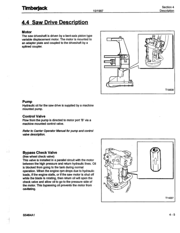 John Deere S546 Stt Disc Saw Felling Heads Operator’s Manuals (F288070) Workshop Guide