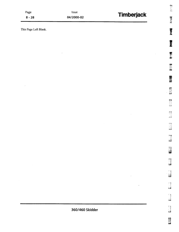 John Deere 360, 460 Skidders Operator’s Manuals (F296047B) Workshop Guide