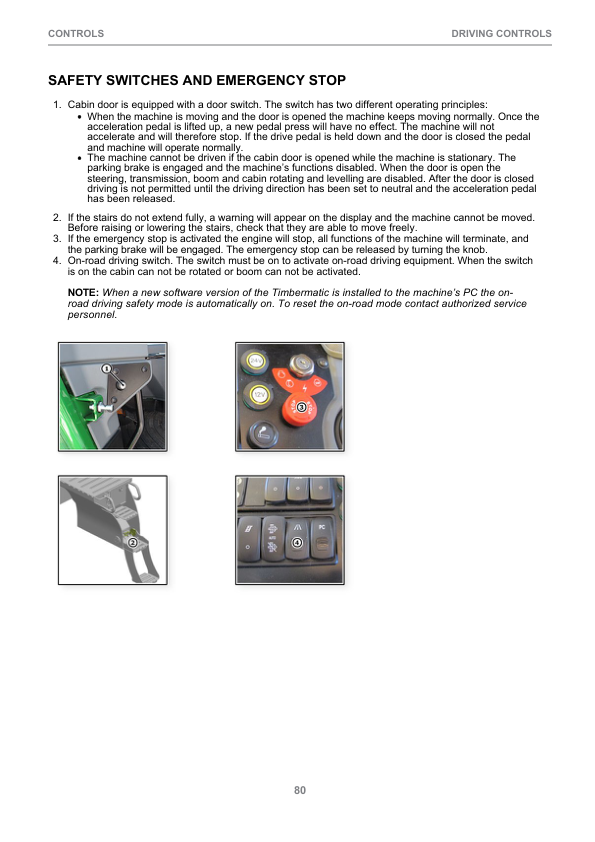 John Deere 1270E IT4 T2 6W, 1270E IT4 T2 8W Wheeled Harvesters Operator’s Manuals (F677498) Workshop Guide