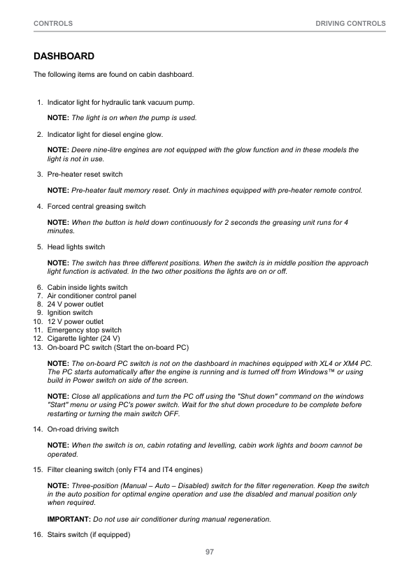 John Deere 1110E IT4, 1210E IT4, 1510E IT4 Forwarders Operator’s Manuals (F680547) Workshop Guide